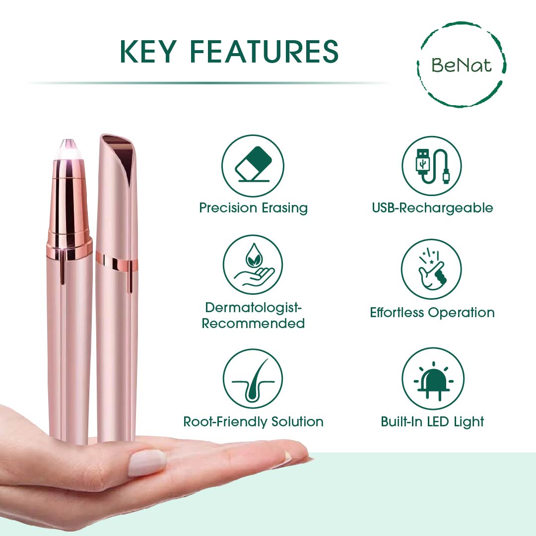 BeNat Facial + Eyebrow Hair Removers