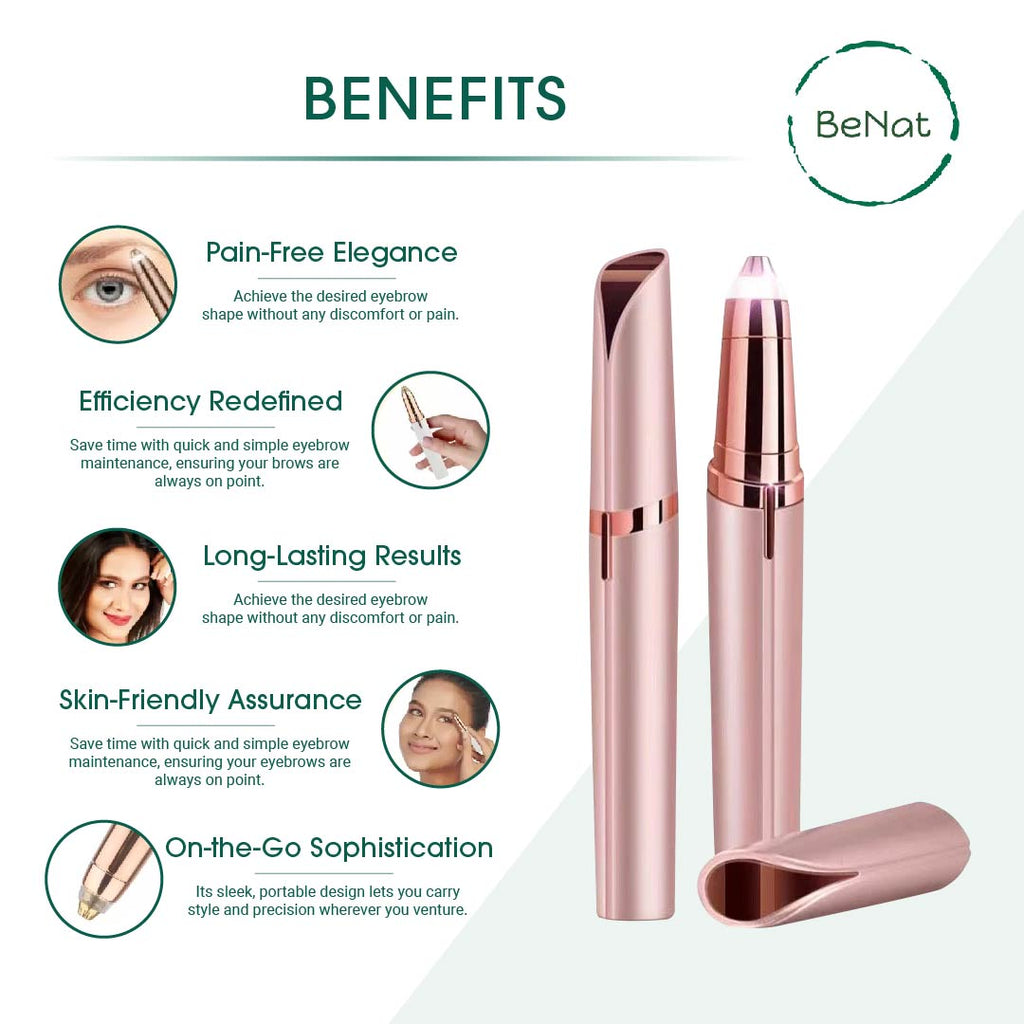 BeNat Facial + Eyebrow Hair Removers