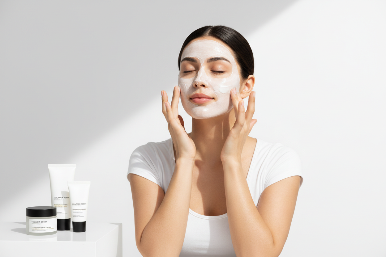 Collagen Lifting Face Mask - Lifestyle Application